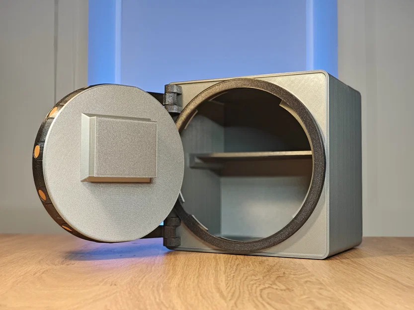 Két sắt in 3D với khóa lẫy (Vault with Lever Tumbler Lock) - Image 3
