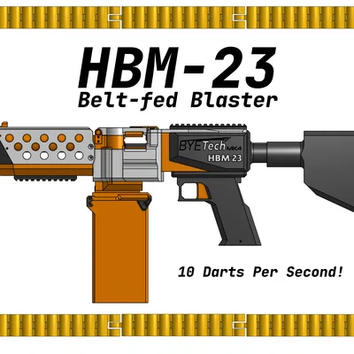HBM-23 Belt-Fed Blaster (Mô hình Nerf tự chế)