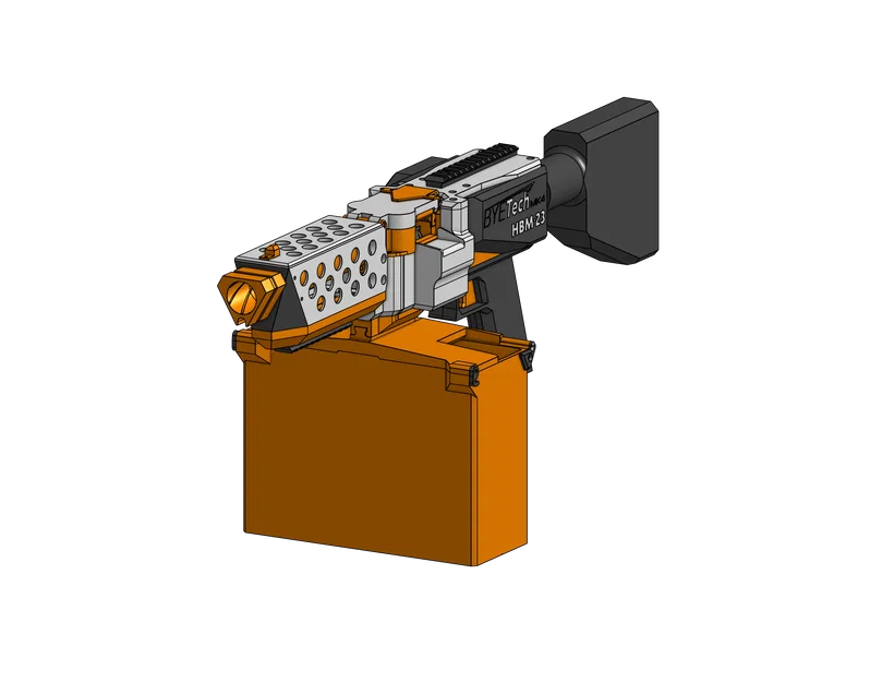 HBM-23 Belt-Fed Blaster (Mô hình Nerf tự chế) - Image 2