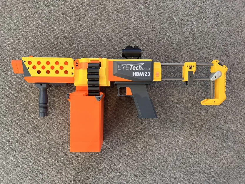 HBM-23 Belt-Fed Blaster (Mô hình Nerf tự chế) - Image 5