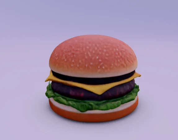 Mô hình bánh Burger 3D - Đồ chơi và đạo cụ trang trí độc đáo - Image 1