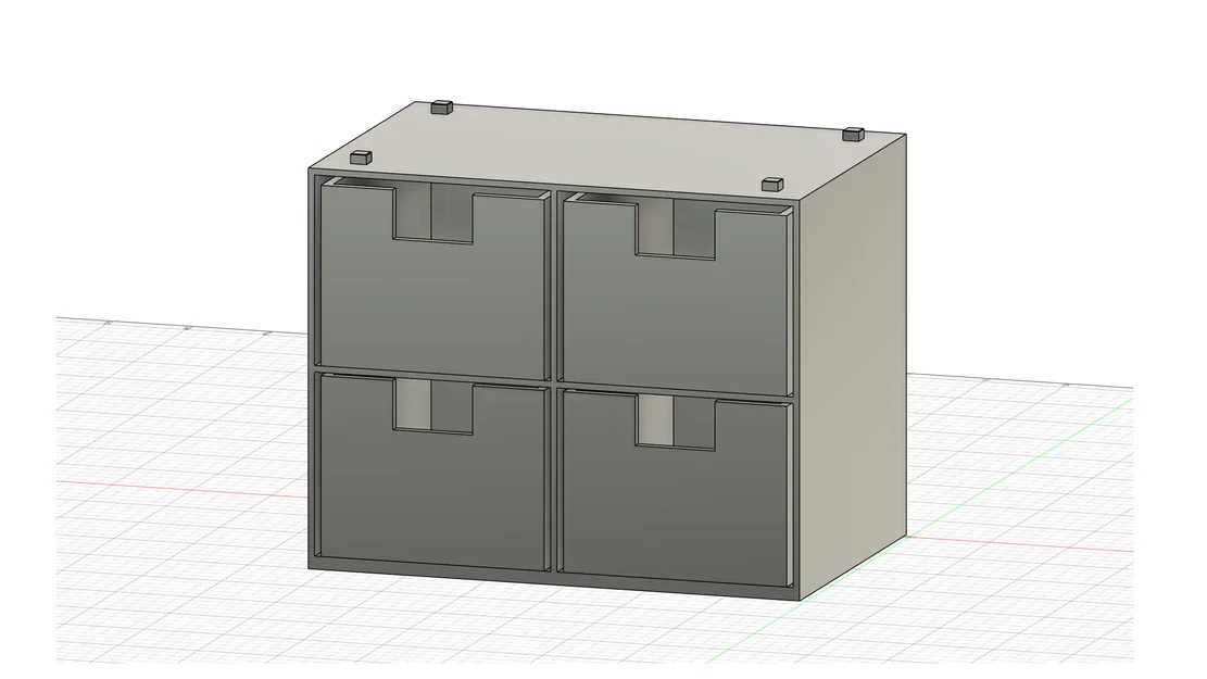 Hệ thống tủ ngăn kéo mini in 3D (Aufbewahrungsbox) - Giải pháp lưu trữ - Image 1