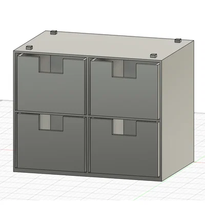Hệ thống tủ ngăn kéo mini in 3D (Aufbewahrungsbox) - Giải pháp lưu trữ