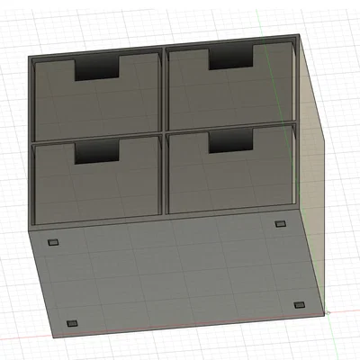 Hệ thống tủ ngăn kéo mini in 3D (Aufbewahrungsbox) - Giải pháp lưu trữ