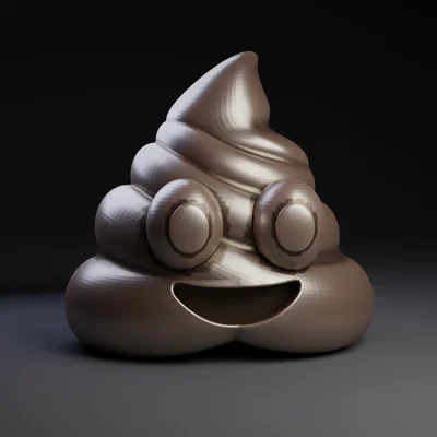 Mô hình trang trí Poop Emoji vui nhộn - In 3D dễ dàng