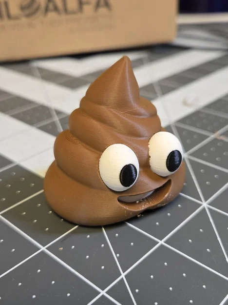 Mô hình 3D Poop Emoji vui nhộn - In màu siêu dễ bằng PrusaSlicer - Image 1
