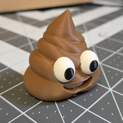 Mô hình 3D Poop Emoji vui nhộn - In màu siêu dễ bằng PrusaSlicer