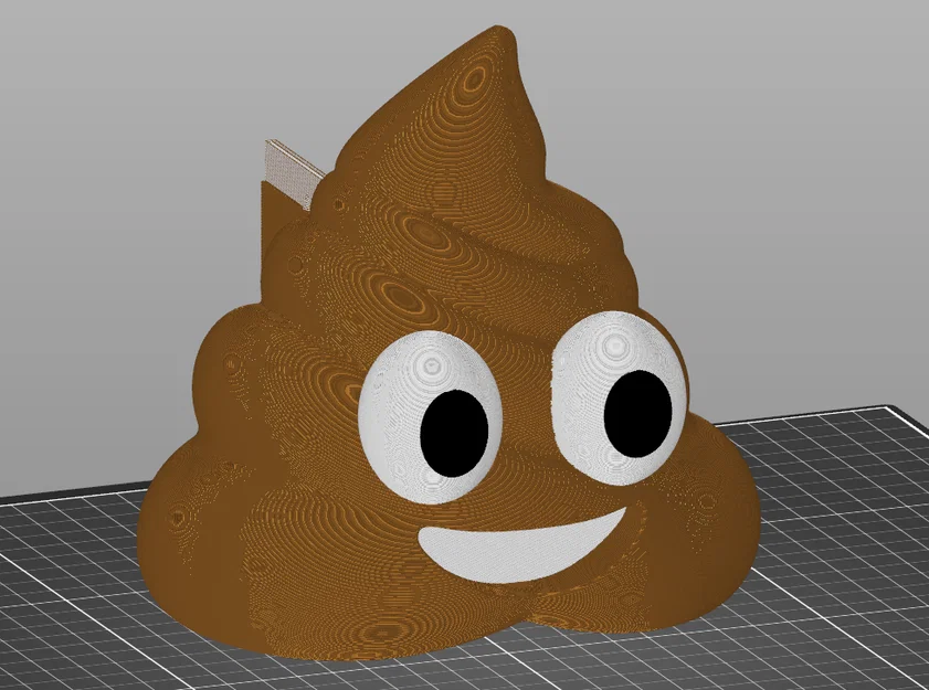 Mô hình 3D Poop Emoji vui nhộn - In màu siêu dễ bằng PrusaSlicer - Image 2