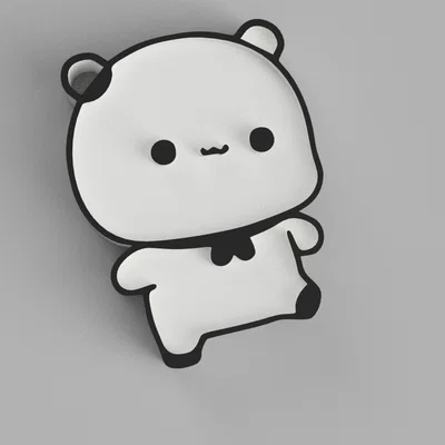 Móc khóa Dudu Bubu 3D đáng yêu - File in STL cho mọi người