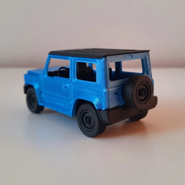 Mô hình lắp ráp 3D Suzuki Jimny Kit Card - Thiết kế có nhún thật - Image 2