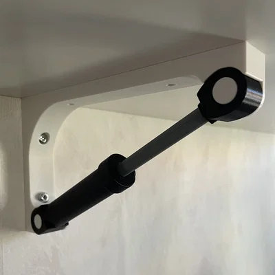 Giá đỡ kệ treo tường phong cách xi lanh thủy lực độc đáo