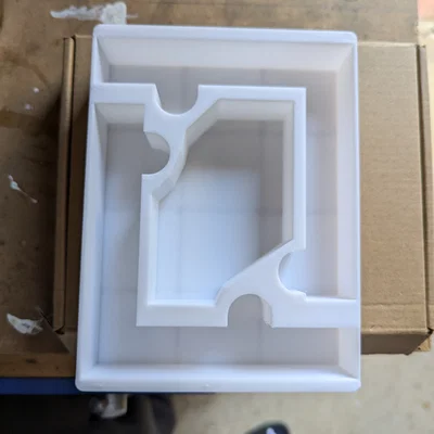 Khay 3D Gridfinity đựng thước ê-ke góc vuông 90 độ cho thợ mộc