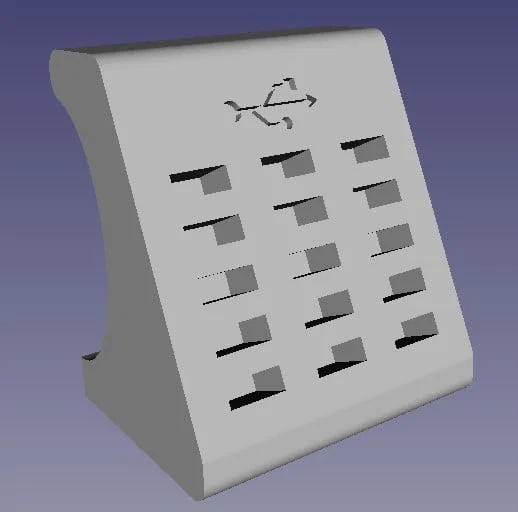 Giá đựng USB 15 cổng (usb holder 15 usb) - Image 3