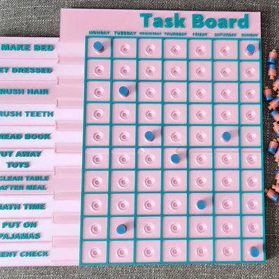 Bảng Peg Board Nhiệm Vụ/Việc Nhà (Task\Chore Peg Board)