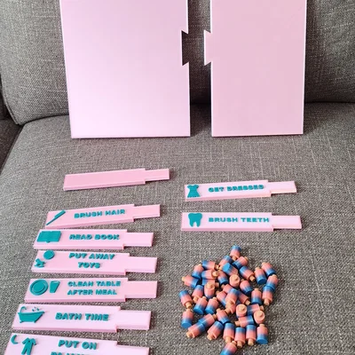 Bảng Peg Board Nhiệm Vụ/Việc Nhà (Task\Chore Peg Board)