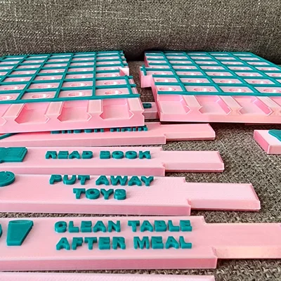 Bảng Peg Board Nhiệm Vụ/Việc Nhà (Task\Chore Peg Board)