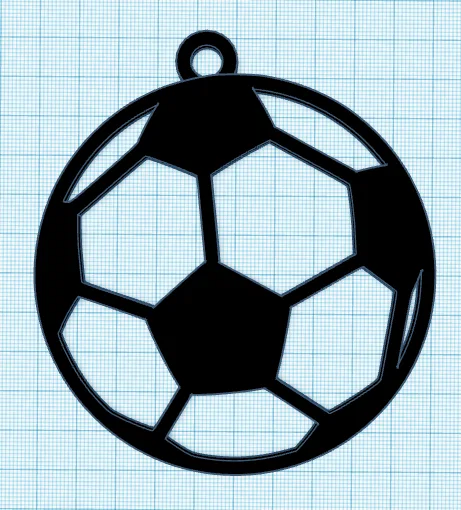 Móc khóa bóng đá in 3D độc đáo cho tín đồ thể thao - Image 1