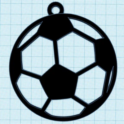 Móc khóa bóng đá in 3D độc đáo cho tín đồ thể thao