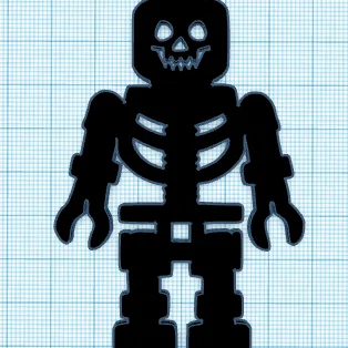 Mô hình trang trí Lego Halloween bộ xương cực chất