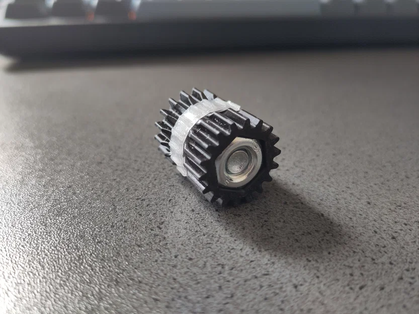 Kẹp treo cán chổi Gravity (bánh răng nặng + vòng cao su) cho 24mm - Image 3