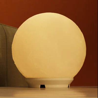 Chao Đèn Lithophane Mặt Trăng Thay Thế Cho Đèn IKEA Fado (17cm)