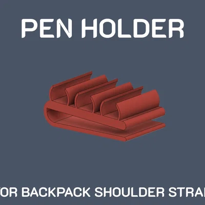 Kẹp giữ bút cho quai đeo ba lô