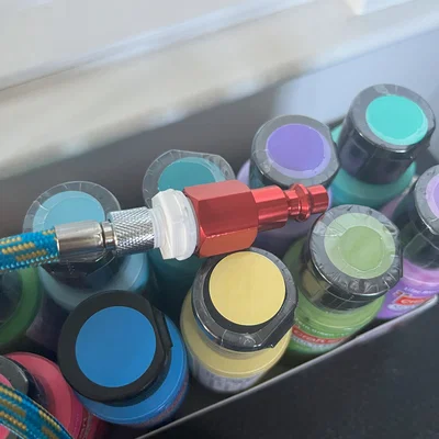 Adapter chuyển đổi Airbrush BSP 1/8 Male sang 1/4 NPT Male
