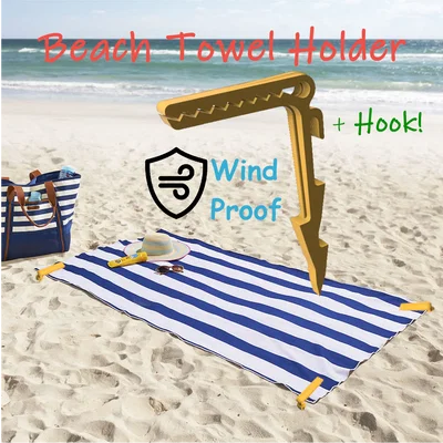 Kẹp Giữ Khăn Đi Biển - Không lo khăn hay lều bị bay