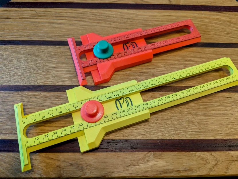 Thước kẻ vạch song song (Parallel Marking Gauge) với thang đo mét - Image 1