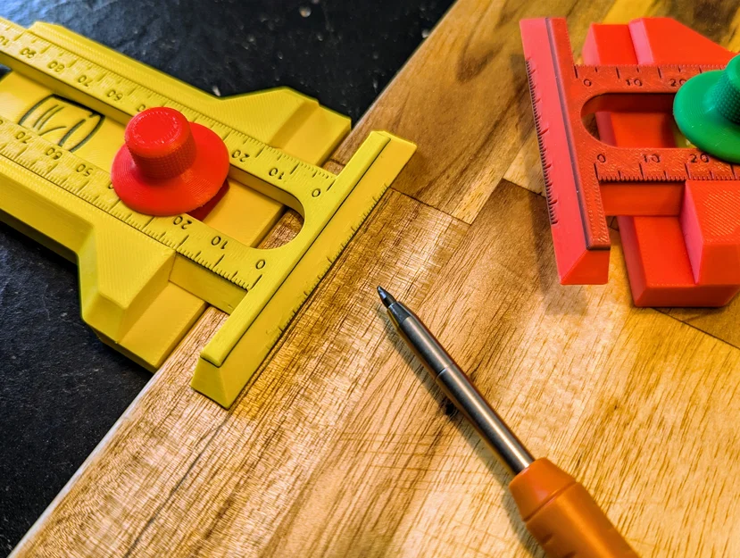 Thước kẻ vạch song song (Parallel Marking Gauge) với thang đo mét - Image 2