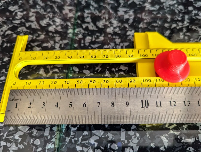 Thước kẻ vạch song song (Parallel Marking Gauge) với thang đo mét - Image 3