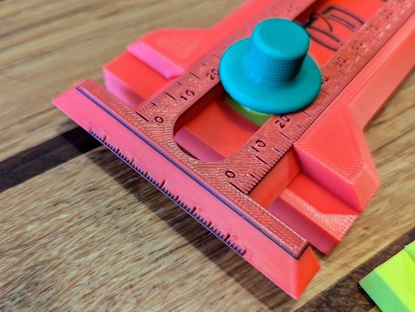 Thước kẻ vạch song song (Parallel Marking Gauge) với thang đo mét - Image 4