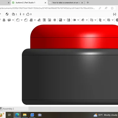 Mô hình nút bấm khẩn cấp BIG Red Button thiết kế 3D sáng tạo