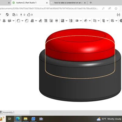 Mô hình nút bấm khẩn cấp BIG Red Button thiết kế 3D sáng tạo
