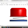 Mô hình nút bấm khẩn cấp BIG Red Button thiết kế 3D sáng tạo - Thumbnail 3