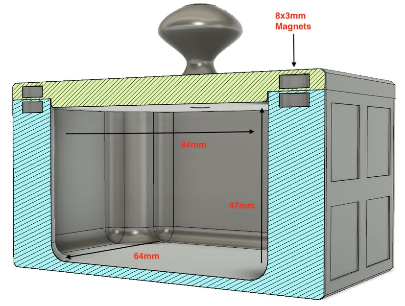 Hộp Đựng Đồ Có Nắp Hít Nam Châm - Image 6
