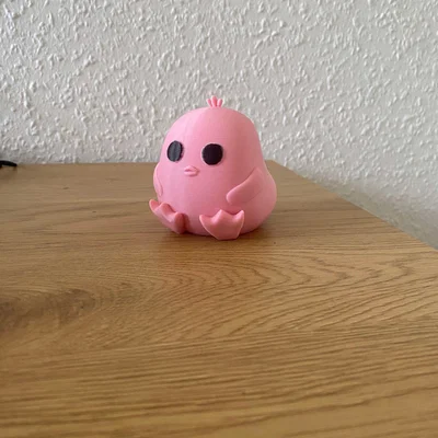 Chú vịt toon ú nu dễ thương (Không cần support / in siêu dễ)