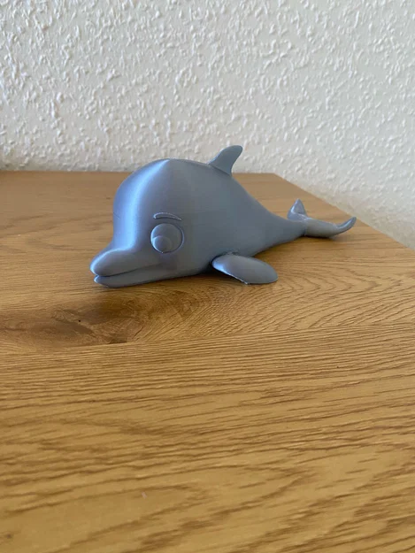 Mô hình cá heo hoạt hình đáng yêu (Dễ in, không cần support) - Image 1