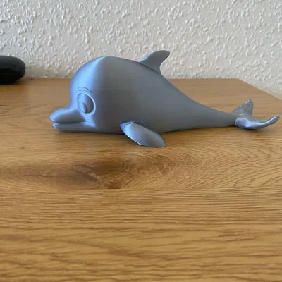 Mô hình cá heo hoạt hình đáng yêu (Dễ in, không cần support)