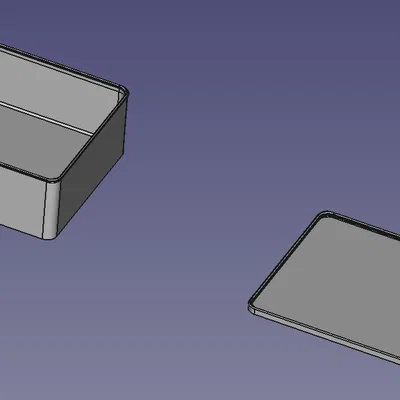 Hộp in 3D tùy chỉnh thông số với nắp đậy khớp nối
