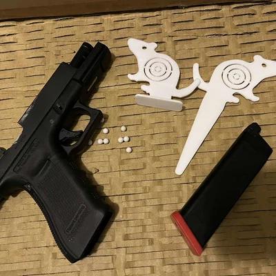Bia tập bắn hình chuột cho Airsoft, Air gun