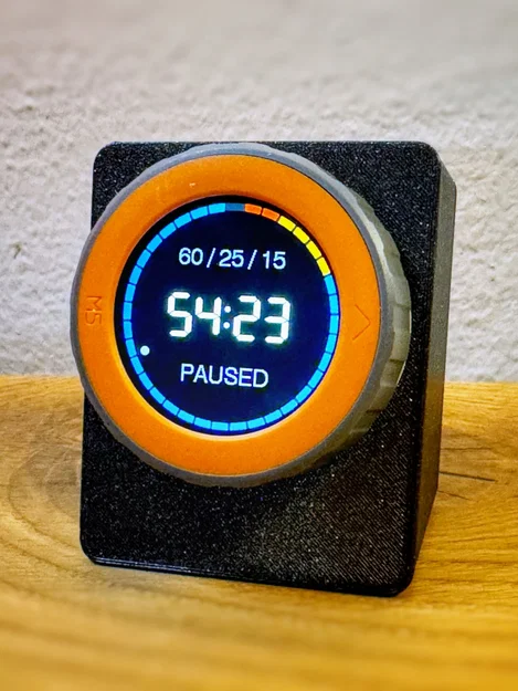 Vỏ hộp M5Stack Dial cho Pomodoro Timer - Thiết kế 3D chuyên nghiệp - Image 1