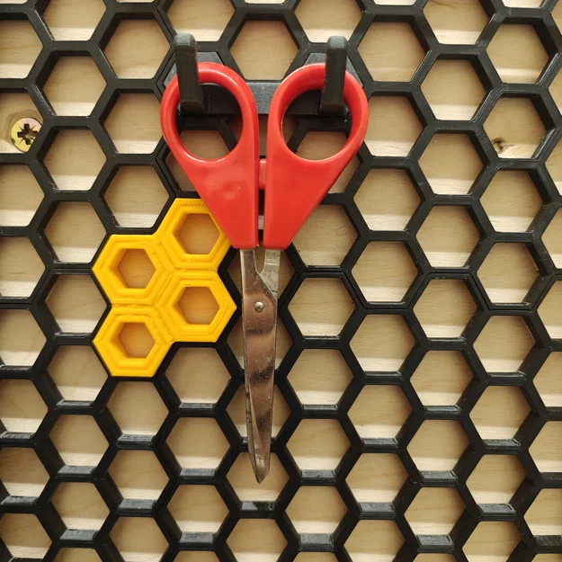 Móc treo kéo thông minh cho bảng tổ ong HSW (Scissor holder) - Image 1