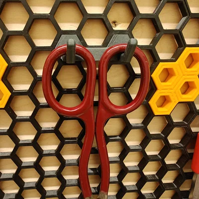 Móc treo kéo thông minh cho bảng tổ ong HSW (Scissor holder)