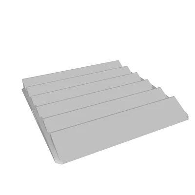 Nắp che quạt 120mm dạng thông gió gồm 2 phần