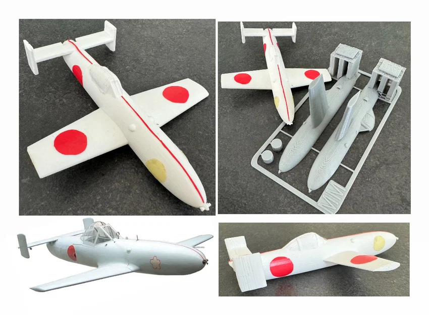 Mô hình lắp ráp máy bay Yokosuka MXY7 Ohka 3D - Kit Card độc đáo - Image 1