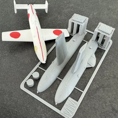 Mô hình lắp ráp máy bay Yokosuka MXY7 Ohka 3D - Kit Card độc đáo