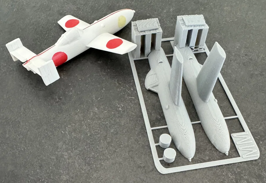 Mô hình lắp ráp máy bay Yokosuka MXY7 Ohka 3D - Kit Card độc đáo - Image 4