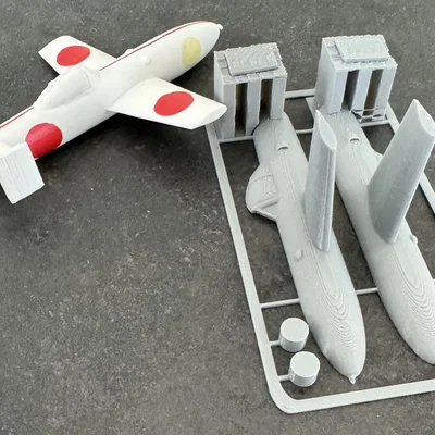 Mô hình lắp ráp máy bay Yokosuka MXY7 Ohka 3D - Kit Card độc đáo