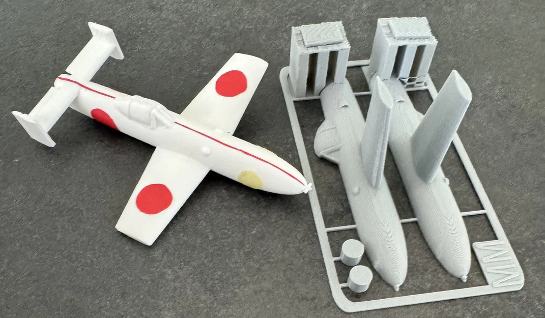 Mô hình lắp ráp máy bay Yokosuka MXY7 Ohka 3D - Kit Card độc đáo - Image 5